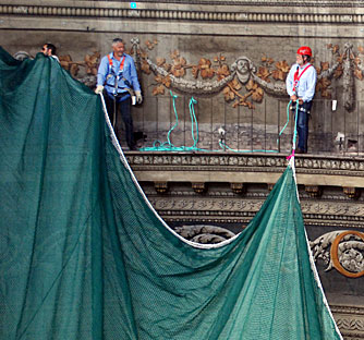 Reti anticalcinacci per cantieri